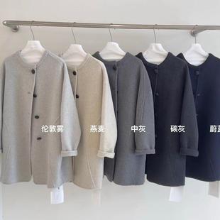 6702A1 含90羊毛 诺诺典宽松时尚 百搭气质休闲羊毛外套