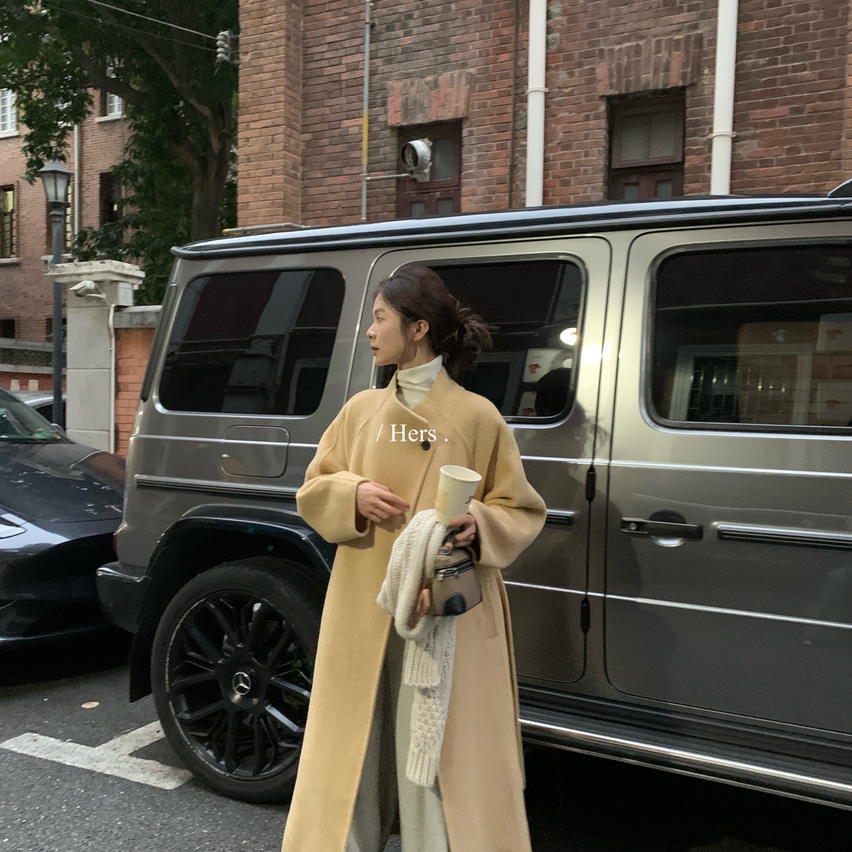 诺诺气质简约大方日常通勤高品质长款羊毛外套（含100羊毛）92700