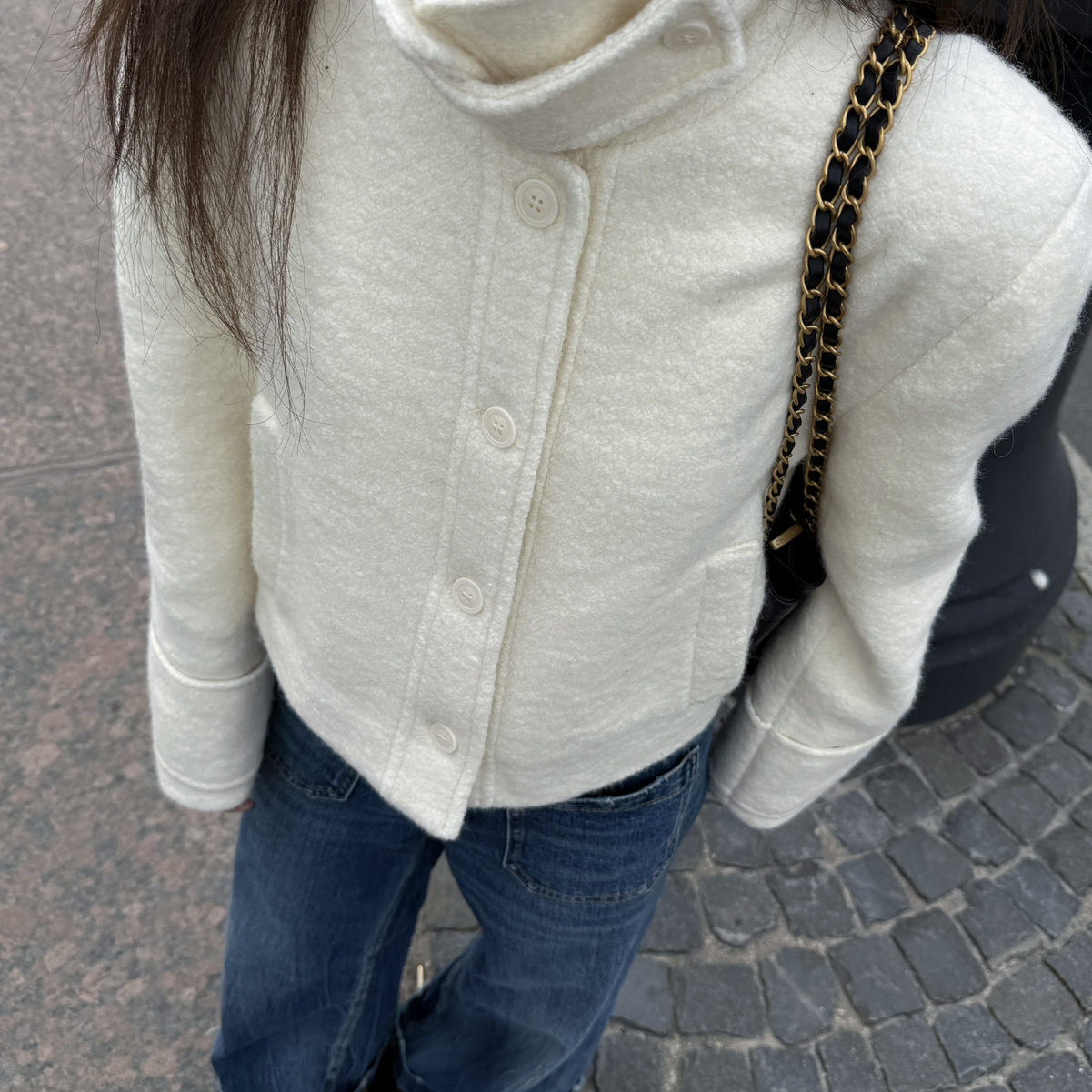 诺诺感羊毛呢子短款短外套含54.6羊毛首单8000跑量E25D006