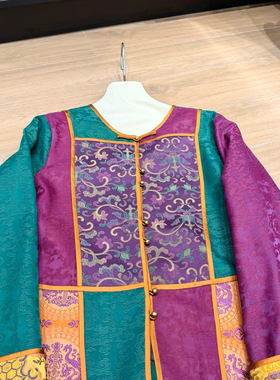 诺诺26年早春26早春款真丝香云纱拼接外套短外套M261335