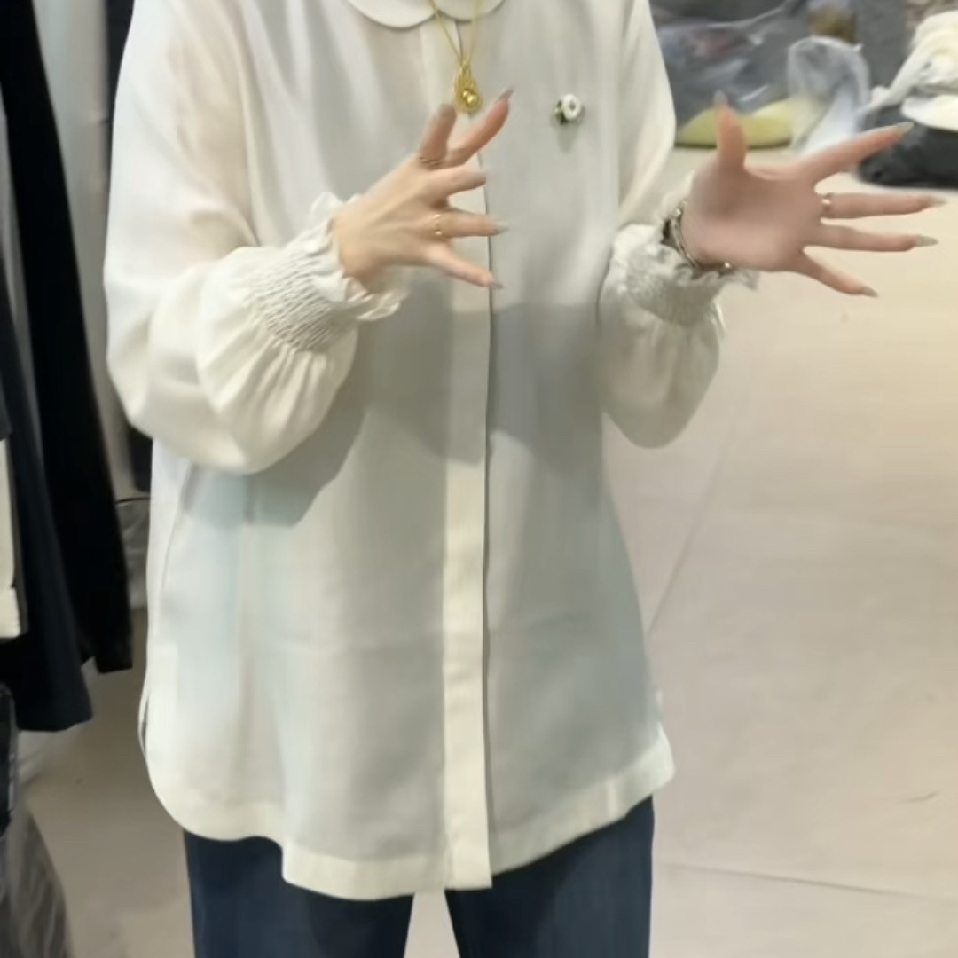 诺诺设计店早春上新天丝娃娃领衬衫新款欧货衬衣小衫A9736,女装/女士精品,毛针织衫,淘宝优惠券,粉丝福利购,淘宝优惠卷