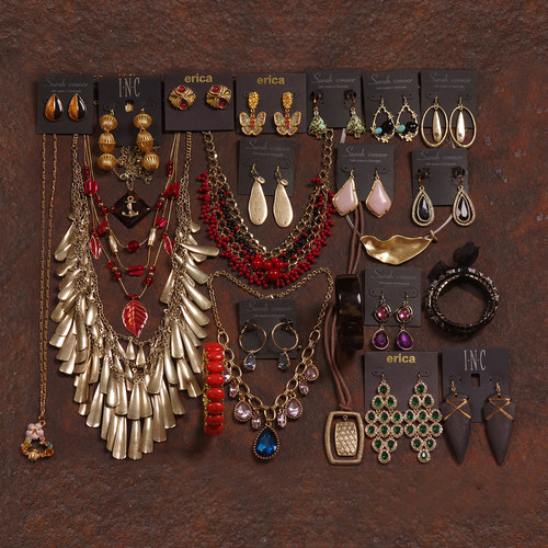 欧美夸张女老货打版样品项链耳环