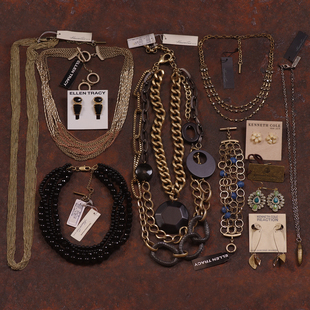 86这批老好货等了三年孤品打版 女夸张项链耳钉中古着 样品KC秀款