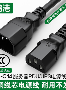 服务器PDU电源线C13-C14电源延长线交换机连接线C13转C14公对母线