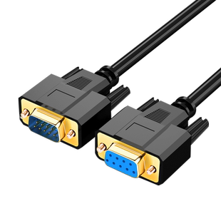 rs232串口线db9针com口线DB公对公对母延长线交叉直连数据连接线