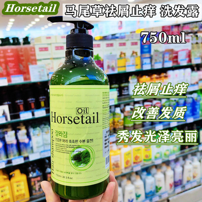 韩国进口Horsetail/马尾草祛屑止痒洗发露改善发质 秀发光泽亮丽