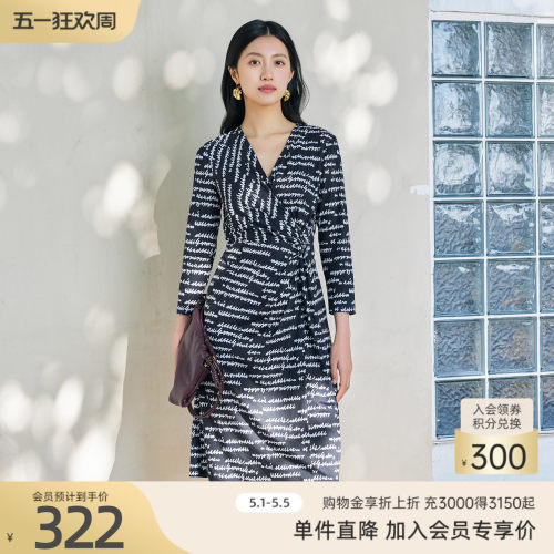 歌蒂诗修身显瘦优雅气质连衣裙