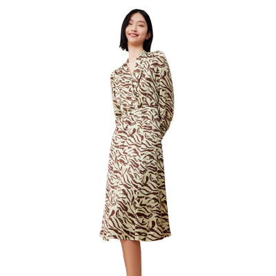 歌蒂诗个性气质A字裙聚酯纤维