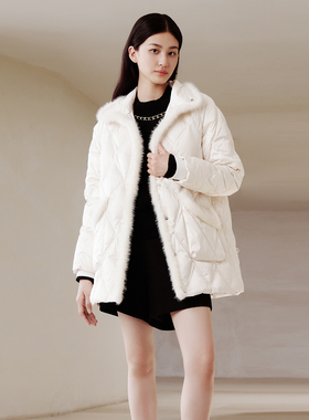 歌蒂诗冬专柜新款简约气质试试通勤鸭绒羽绒服外套 8D42Y1713