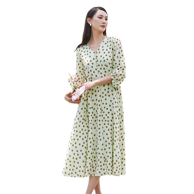 歌蒂诗春季新款时尚长连衣裙