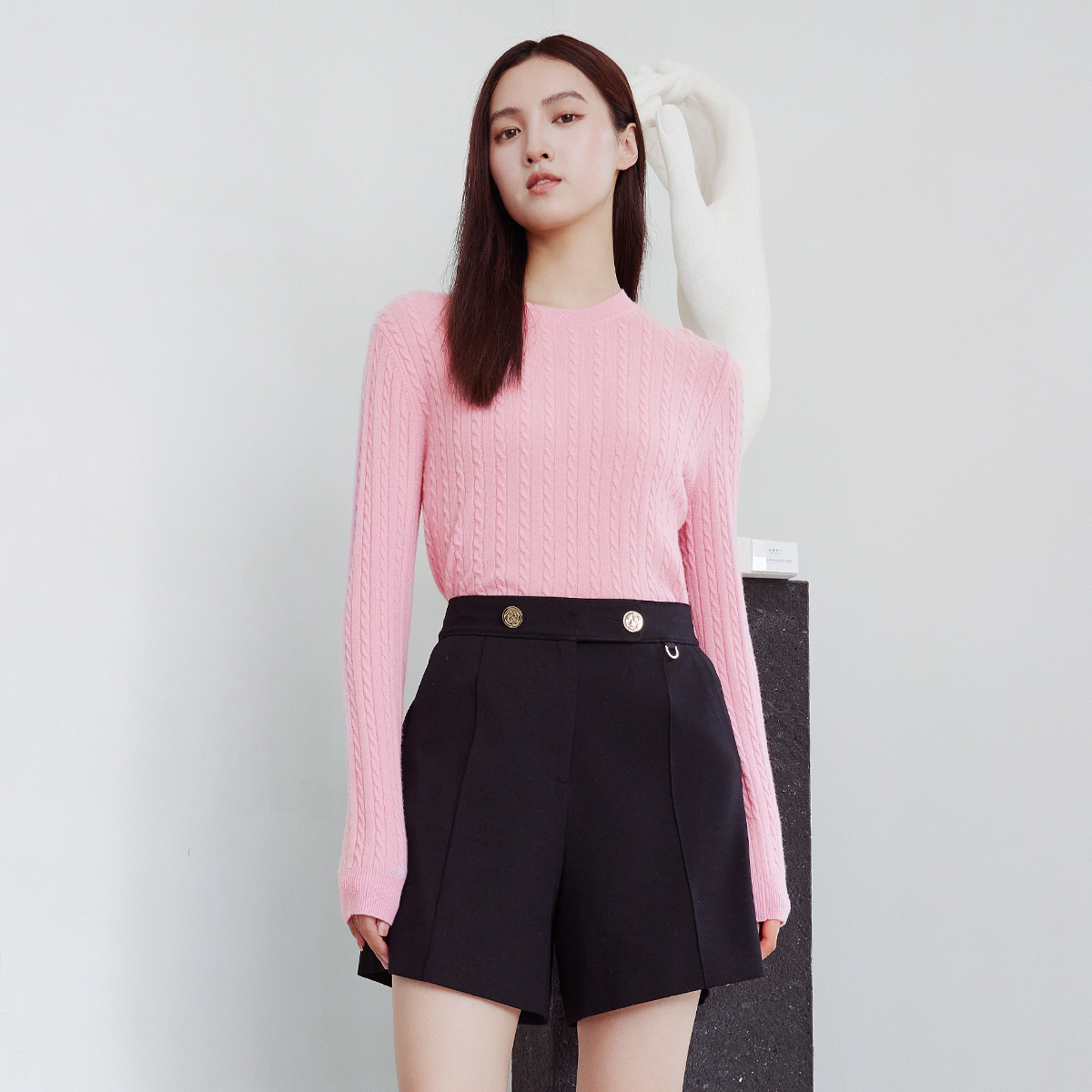 歌蒂诗套头长袖针织衫