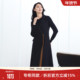 黑色显瘦100%羊毛假两件连衣裙 歌蒂诗冬季 专柜新款 1D43L3218