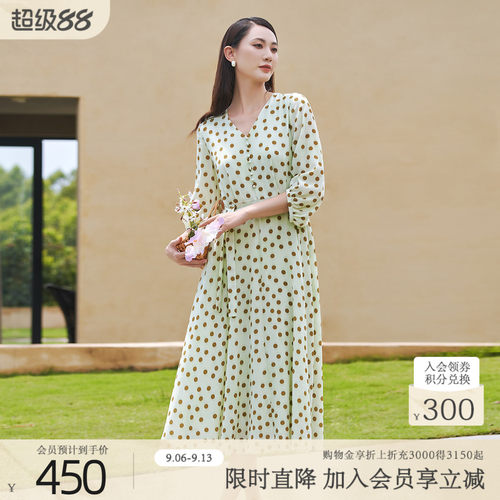 歌蒂诗春季新款时尚长连衣裙