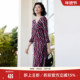 歌蒂诗专柜新款 印花气质通勤两面可穿收腰显瘦连衣裙女 8E10L3845
