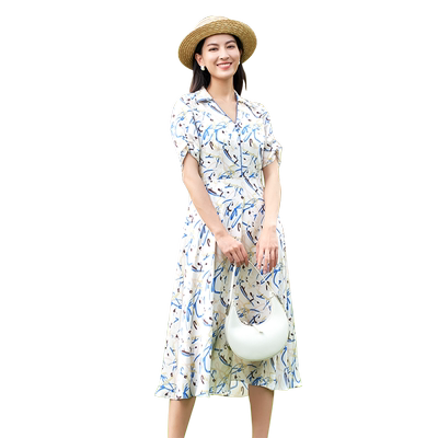 歌蒂诗春季新款短袖连衣裙