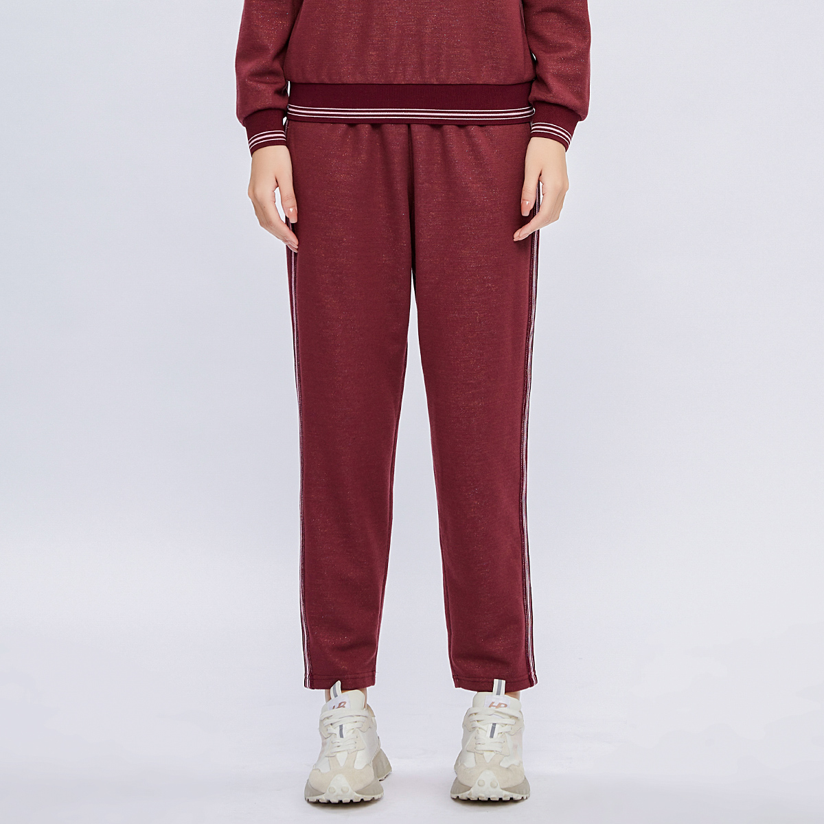 自然腰通勤简约歌蒂诗九分裤