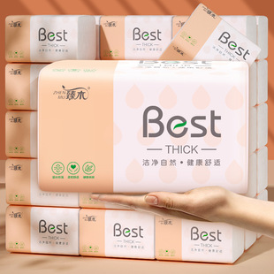 臻木300张加厚抽纸6包一提擦手纸家用面巾纸卫生纸