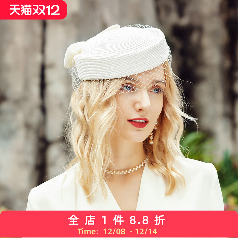 EE夏季优雅纱网帽休闲女