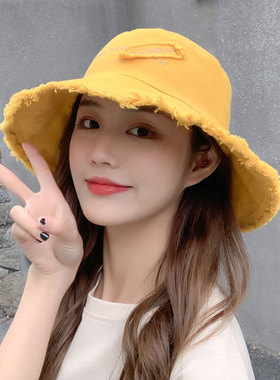 帽子女夏季大帽檐字母遮脸夏天潮