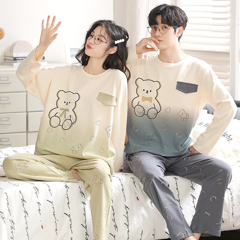 情侣睡衣春秋款2026新款长袖女士可爱卡通可外穿男秋冬家居服套装,女士内衣/男士内衣/家居服,睡衣/家居服套装,淘宝优惠券,粉丝福利购,淘宝优惠卷