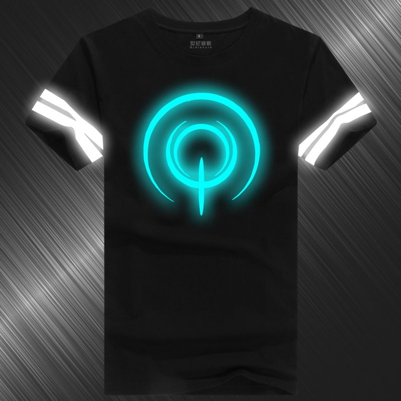 FateZeroStayNight令咒T恤saber动漫反夜发荧光纯棉短袖夏男衣服