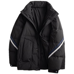 伟臣冬季新款加厚大码男装羽绒服男胖子加肥加大宽松冬装休闲外套