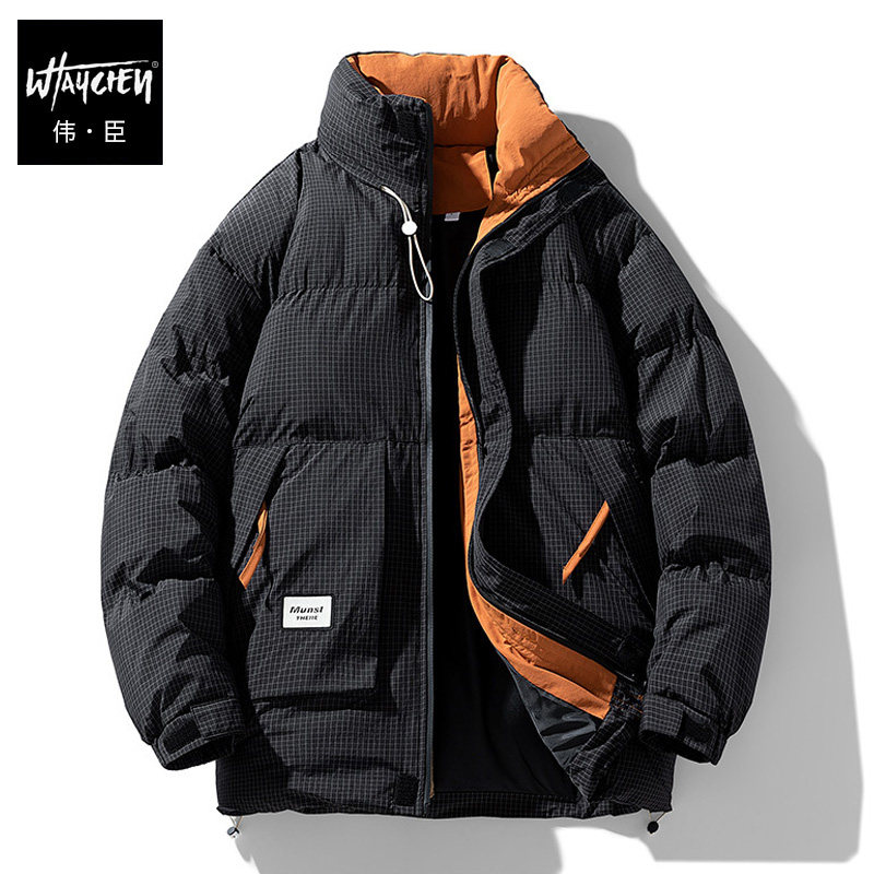 伟臣潮胖大码男装棉衣冬季加肥加大棉服宽松外套冬装立领胖子