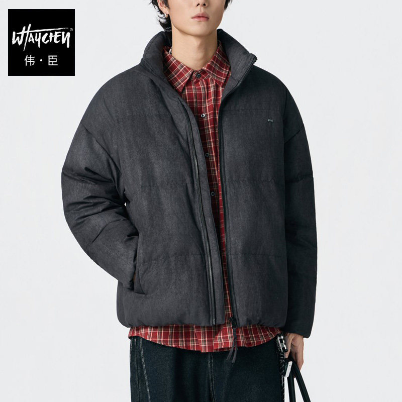 伟臣大码男装羽绒服加肥加大冬季外套胖子男潮胖男生立领青年
