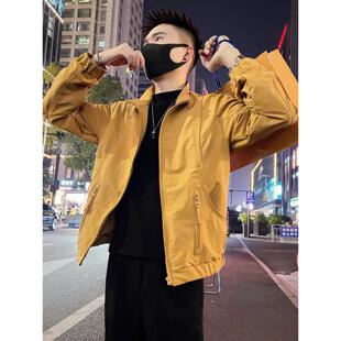 高级感痞帅解构外套男款春秋季潮牌休闲夹克2026新款男装春装上衣