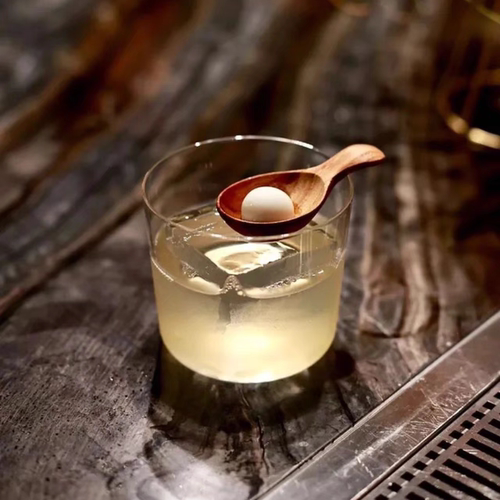 薄底鸡尾酒杯薄款水杯小木勺