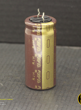 252科氏 680uF 100V 依娜ELNA RJH小棕神超低阻金字滤波电容
