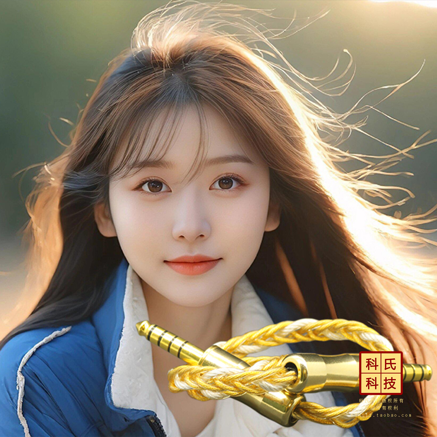 254科氏科技 【初恋】纯手工制线4.4mm平衡头对录线无磁无氧铜头