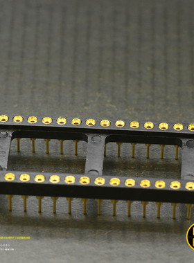 255科氏科技1麦足标镀24真金DIP插座14P 16P 18P 20P 24P 28P 40P