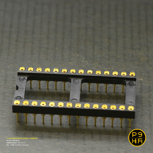 16P 28P 18P 24P 40P 20P 255科氏科技1麦足标镀24真金DIP插座14P