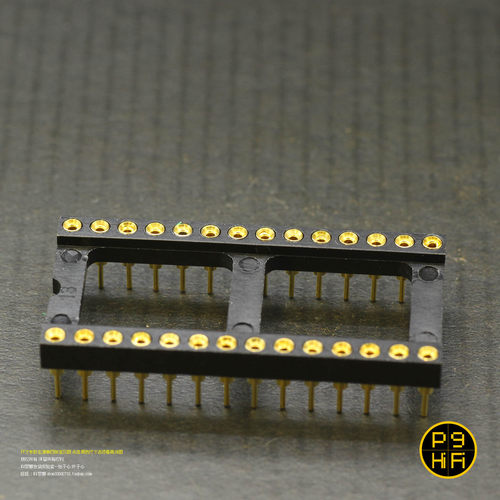 255科氏科技1麦足标镀24真金DIP插座14P 16P 18P 20P 24P 28P 40P