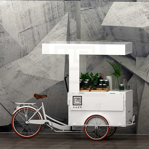 倒骑驴咖啡促销网红美食车