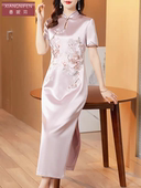 新款 高贵 醋酸高定显瘦喜妈妈婚宴礼服结婚喜婆婆2026年新款