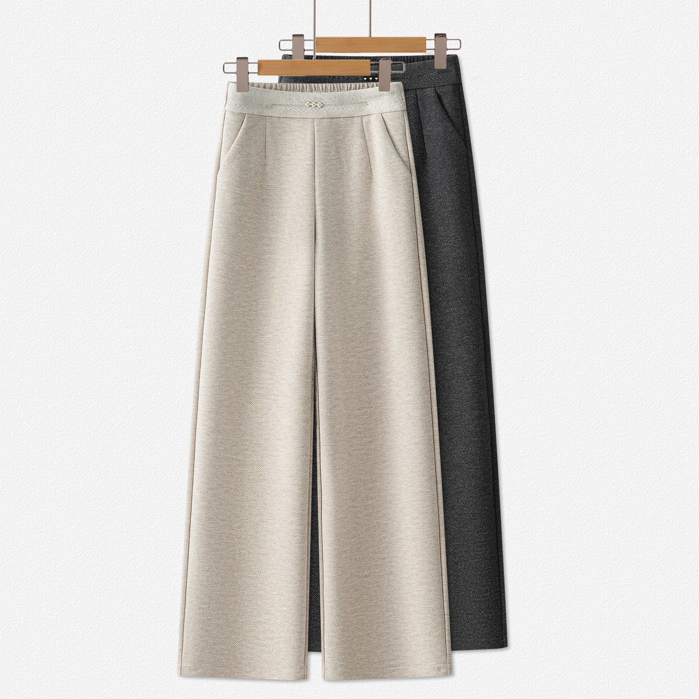 【超舒服】柔软醋酸羊毛直筒裤