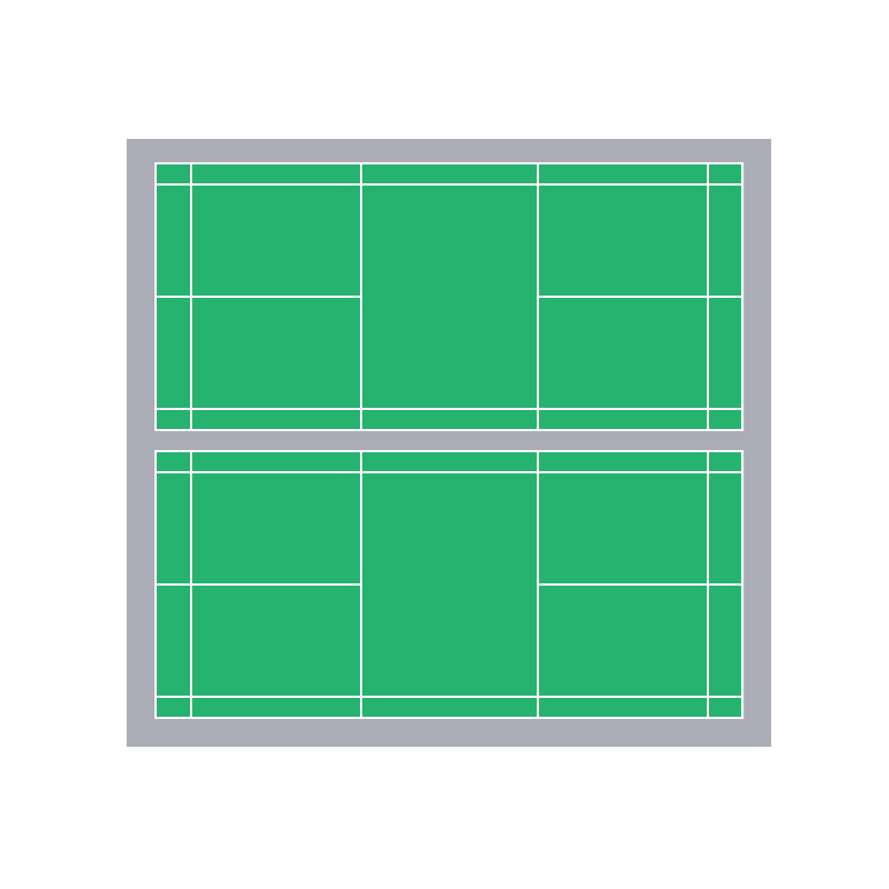 欧百娜羽毛球场地专用地胶室内可收卷地垫运动地板羽毛球场地胶垫