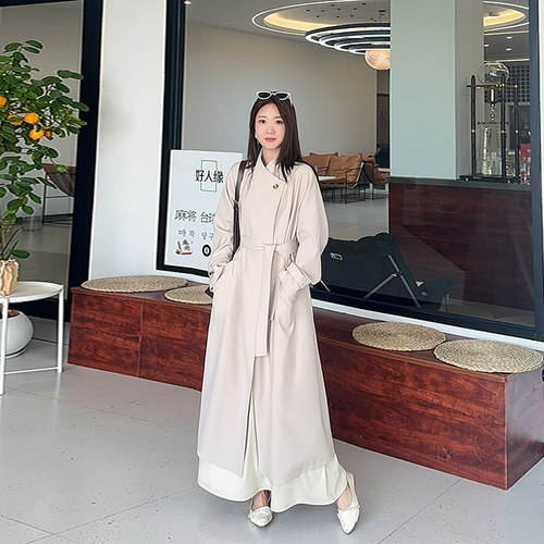 2026春秋新款气质长款风衣女