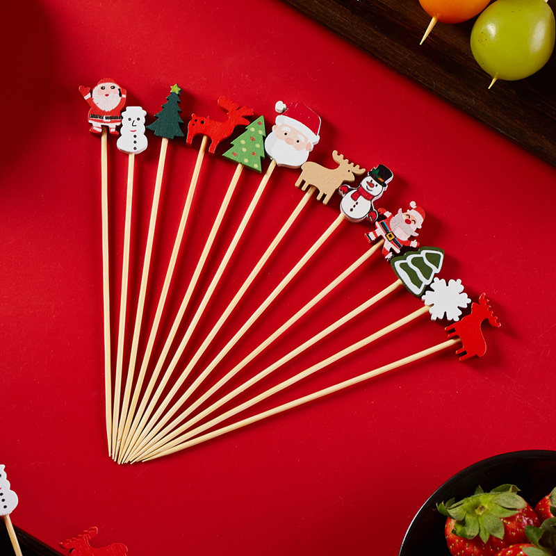 圣诞节竹签冰糖葫芦水果签节日装饰一次性果叉圣诞老人雪人竹签,户外/登山/野营/旅行用品,竹签,淘宝优惠券,粉丝福利购,淘宝优惠卷