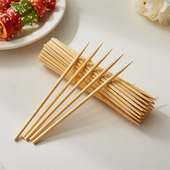烧烤竹签4.0mm 15cm糖芦葫烤肉玉米块菠萝大肉肠一次性竹签子工具