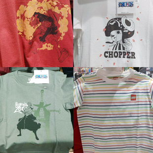 香港UNIQLO优衣库联名JUMP短袖T恤衫童装海贼王