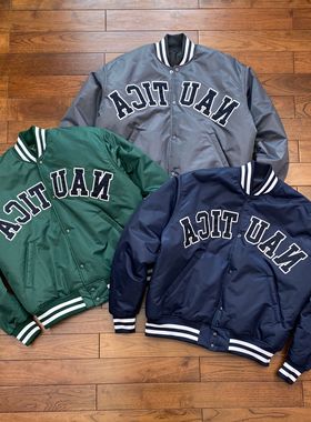 重磅推荐两面穿 city boy MA1字母刺绣 男女情侣棒球棉衣夹克外套