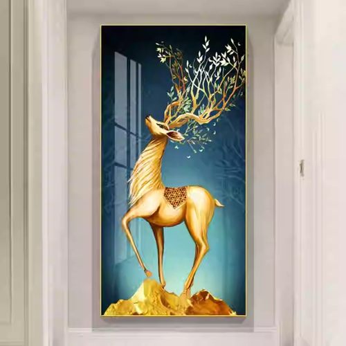 玄关装饰画自粘简约轻奢墙纸画