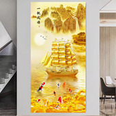 玄关自粘装 饰画现代简约入户正对进门3D立体墙壁挂画走廊过道贴画