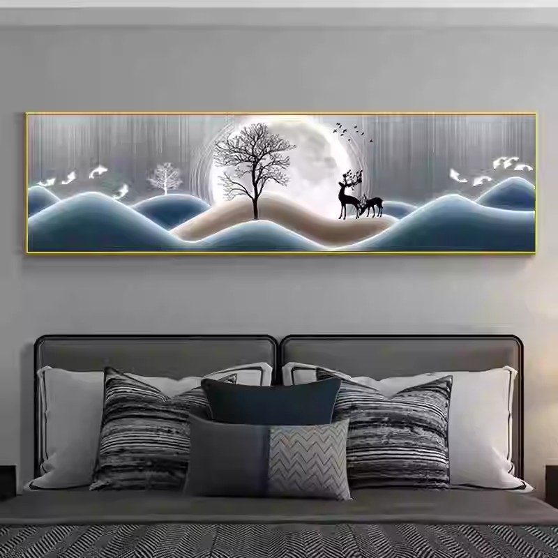 卧室床头装饰画自粘墙贴纸画