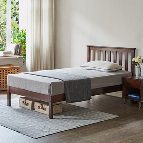 北欧小户型1.5实木床1.2成人现代简约单人床1米儿童床家用次卧床
