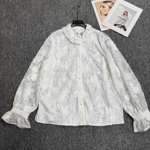LC26年早春仙气飘飘减龄钩花小衫 G416 YS234