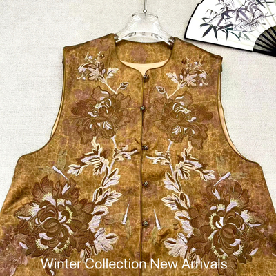 LC-26年春款新中式重磅高级刺绣马甲ys-3594